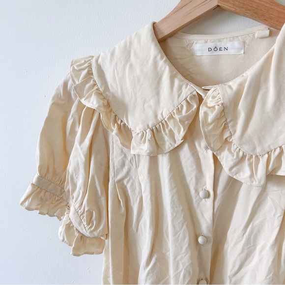 Doen sparrow top ivory silk xs - Picture 3 of 6